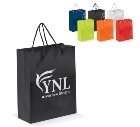 Laminierte Papiertasche mittelgroß Druck einseitig