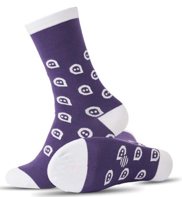 Socken aus Baumwoll-Jacquard