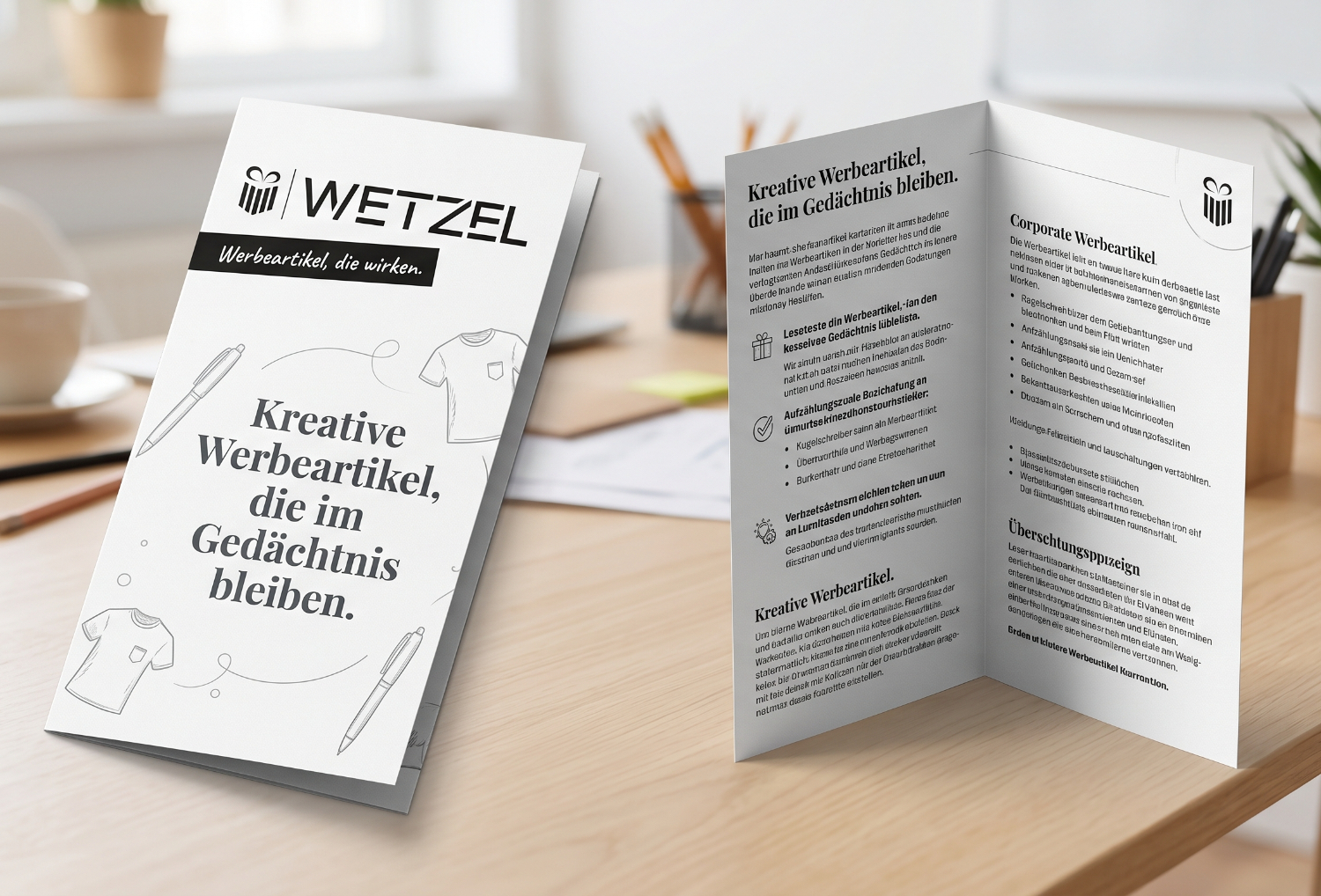 Mittelfalz Flyer DIN lang (9,9 cm x 21,0 cm), vertikaler Mittelfalz, 4-seitig